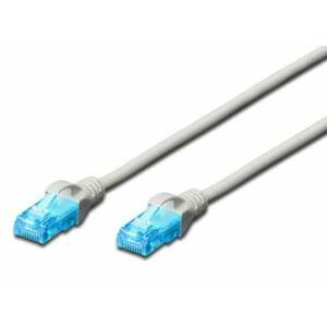 Digitus CAT 5e U-UTP 1.5 m síťový kabel Šedá 1, 5 m DK-1512-015 obraz