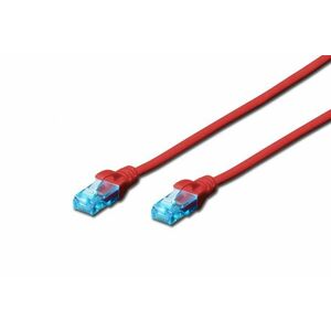 Digitus DK-1512-005/R síťový kabel Červená 0, 5 m DK-1512-005/R obraz