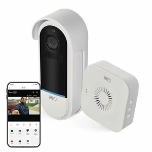 EMOS GoSmart Domový bezdrátový batériový videozvonček IP-15S s WiFi obraz