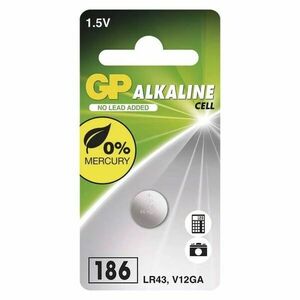 EMOS GP alkalická gombíková baterie 186F (LR43) 1BL obraz