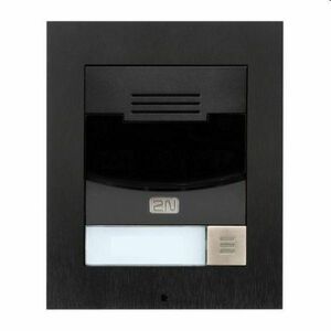 2N® IP Solo s kamerou, instalace na povrch, černá obraz