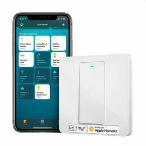 Meross Smart Wi-Fi nastenny vypinac 1 Gang 2 way Touch Button Neutral Wire Required obraz