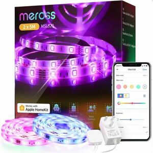 Meross Smart WiFi LED Pasik s RGB (2x5 m = 10 meter) obraz