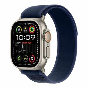 Apple Watch Ultra 2 GPS + Cellular 49mm Natural Titanium Case with Blue Trail Loop - S/M *rozbalené* obraz