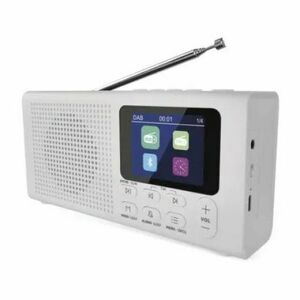 EMOS P-600W, DAB FM BLUETOOTH RÁDIO bílá obraz