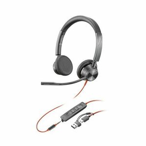 Poly Blackwire 3325 náhlavná súprava USB-C/A + 3, 5 mm jack, adaptér, stereo obraz