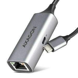 AXAGON ADE-TXPD, USB-C 3.2 Gen 1 - Gigabit Ethernet sieťová karta, Asix AX88179, PD 100W, auto inštal obraz