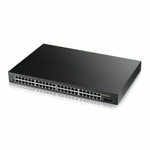 Zyxel GS1900-48HP v2, 48-port GbE L2 Smart Switch, 170 Watt rackmount obraz