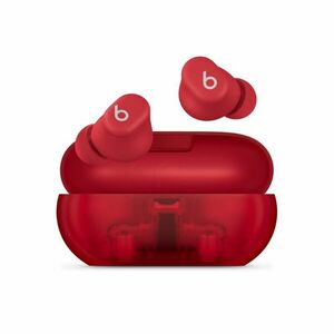 Apple Beats Solo Buds - True Wireless Earbuds - Transparent Red sluchátka obraz