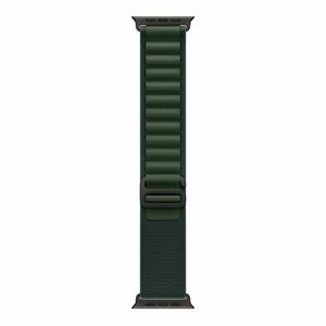 Apple Watch 49mm Dark Green Alpine Loop - Medium - Black Titanium Finish obraz