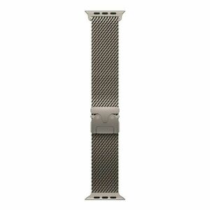 Apple Watch 49mm Natural Titanium Milanese Loop - Medium obraz