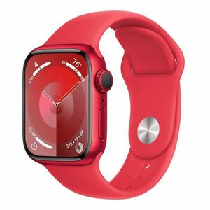 Apple Watch Series 9 GPS + Cellular 45mm (PRODUCT)RED Aluminium Case with (PRODUCT)RED Sport Band - S/M obraz