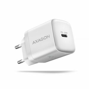 AXAGON ACU-PD20W, nabíjačka do siete 20W, 1x port USB-C, PD3.0/PPS/QC4+/AFC/Apple, bílá obraz