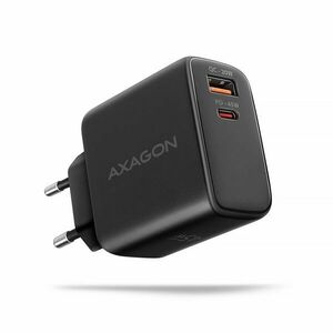 AXAGON ACU-PQ45 GaN nabíjačka do siete 45W, 2x port (USB-A + USB-C), PD3.0/PPS/QC4+/SFC 2.0/AFC/Apple obraz