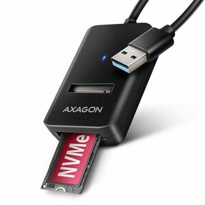 AXAGON ADM2-AM USB-A 10Gbps - M.2 NVMe & SATA SSD adaptér, kabel USB-A 10 cm obraz