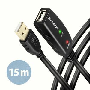 AXAGON ADR-215B, USB 2.0 A-M -> B-M aktivní propojovací / repeater kabel, 15 m obraz