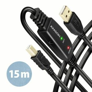 AXAGON ADR-215B, USB 2.0 A-M -> B-M aktivní propojovací / repeater kabel, 15 m obraz