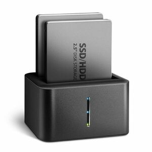AXAGON ADSA-D25, USB 3.2 Gen 1 - 2x SATA 6G 2, 5" SSD/HDD CLONE MINI dokovacia stanica obraz
