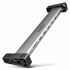 AXAGON HMC-10HLS, USB 5Gbps hub, 4x USB-A, HDMI 4k/60Hz, RJ-45 GLAN, SD/mSD, PD 100W, kabel USB-C 25 cm obraz