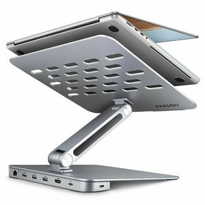 AXAGON HMC-STND, stojan pre 10"-16" notebooky, USB 5Gbps hub, 3x USB-A, HDMI 4k/60Hz, RJ-45, PD 100W, kabel USB-C 60 cm obraz