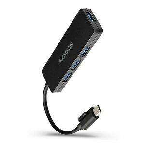 AXAGON HUE-G1C, 4x USB 3.2 Gen 1 SLIM hub, kabel Type-C 14 cm napevno obraz