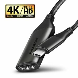 AXAGON RVC-HI2M, USB-C -> HDMI 2.0a redukcia / adaptér, 4K/60Hz HDR10 obraz