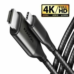 AXAGON RVC-HI2MC, USB-C -> HDMI 2.0a redukcia / kabel 1.8 m, 4K/60Hz HDR10 obraz