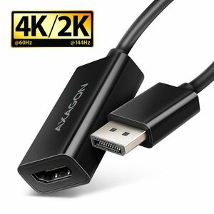 AXAGON RVD-HI20N, DisplayPort -> HDMI 2.0b redukcia / adaptér, 4K/60Hz obraz