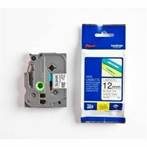 Brother - TZ-231, čierne písmo, bílá páska Tape (12 mm) obraz