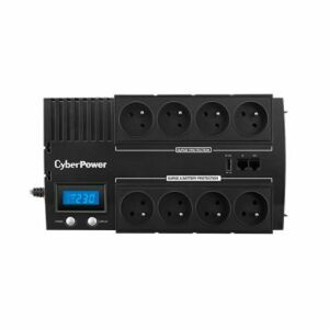 CyberPower BRICs LCD 700, 700VA/420W LCD, 8x FR zásuvka, RJ11/RJ45, USB obraz