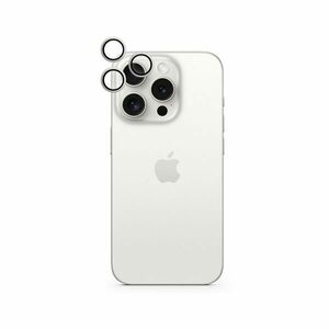 Epico Aluminium Lens Protector for Apple iPhone 15 Pro / 15 Pro Max - bílý titan obraz