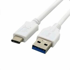 Kábel C-TECH USB 3.0 AM na Type-C kábel (AM/CM), 2m, bílý obraz