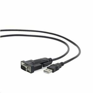 kabel Cablexpert adapter USB-serial 1, 5 m 9 pin (com), černý obraz