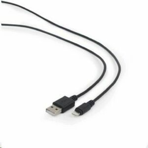 kabel CABLEXPERT USB 2.0 Lightning (IP5 a vyšší) nabíjací a synchronizačný kabel, 1 m, černý obraz