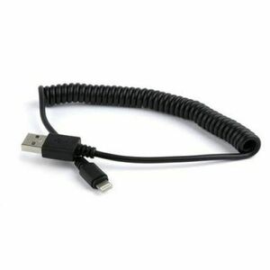 kabel CABLEXPERT USB A Male/Lightning Male, 1, 5 m, černý, kroucený obraz