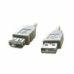kabel CABLEXPERT USB A-A 1, 8 m 2.0 prodlužovací HQ Black, pozlátené kontakty obraz
