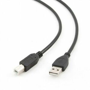 kabel CABLEXPERT USB A-B 1, 8 m 2.0 HQ Black, pozlátené kontakty obraz