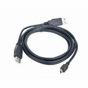 kabel CABLEXPERT USB A-MINI 5PM 2.0 1 m DUÁLNÍ pre extra napájení obraz