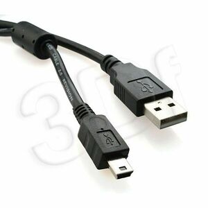 kabel CABLEXPERT USB A-MINI 5PM 2.0 30 cm HQ, pozlátené kontakty obraz