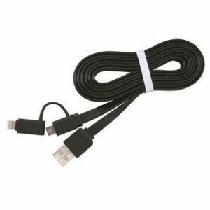 kabel CABLEXPERT USB COMBO, MicroUSB + Lightning, 1 m, černý obraz