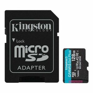 Kingston 128GB microSDXC Canvas Go Plus Gen4 200MB/s A2 U3 V30 + adaptér obraz