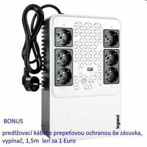 LEGRAND UPS KEOR MP 600VA / 360W FR USB obraz