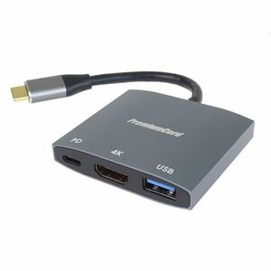 PremiumCord adaptér USB-C na HDMI, USB3.2, PD, rozlíšenie 4K a FULL HD 1080p obraz