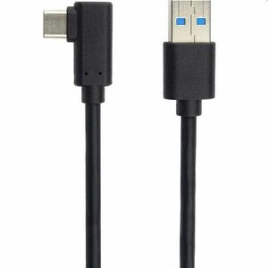PremiumCord Kabel USB typ C/M zahnutý konektor 90° - USB 3.0 A/M, 1m obraz