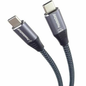 PremiumCord Kabel USB-C samec - USB-C samec, hliníkové krytky konektorov, bavlnený oplet, 1m obraz