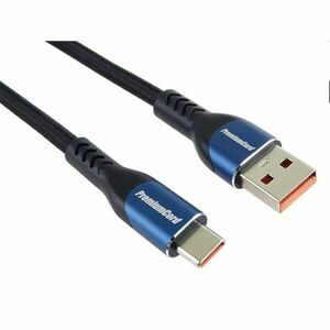 PremiumCord Kábel USB-C/M - USB 2.0 A/M, rýchle nabíjanie prúdom 5A, 0.5m obraz