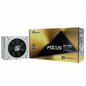 Seasonic FOCUS GX White Edition GOLD 750W V4 ATX 3.1, PCIe 5.1, modular obraz