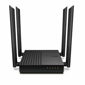 tp-link Archer C64, AC1200 Dual-Band Wi-Fi RouterSPEED: 400 Mbps at 2.4 GHz + 867 Mbps at 5 GHzSPEC: 4× Antennas, 1× Gigabit WAN obraz