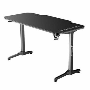 ULTRADESK herní stůl FRAG - BLACK, 140x66 cm, 76 cm, s XXL podložkou pod myš, s ultradesk BEAM, držák sluchátek obraz