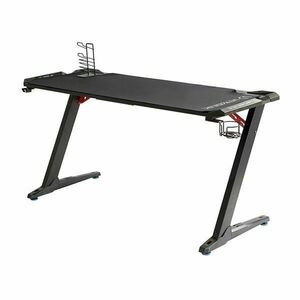 ULTRADESK herní stůl SPACE XXL BLACK, 154x61 cm, 78 cm, RGB podsvietenie s dotykovýmm panelom, s celoplošnou podložkou obraz